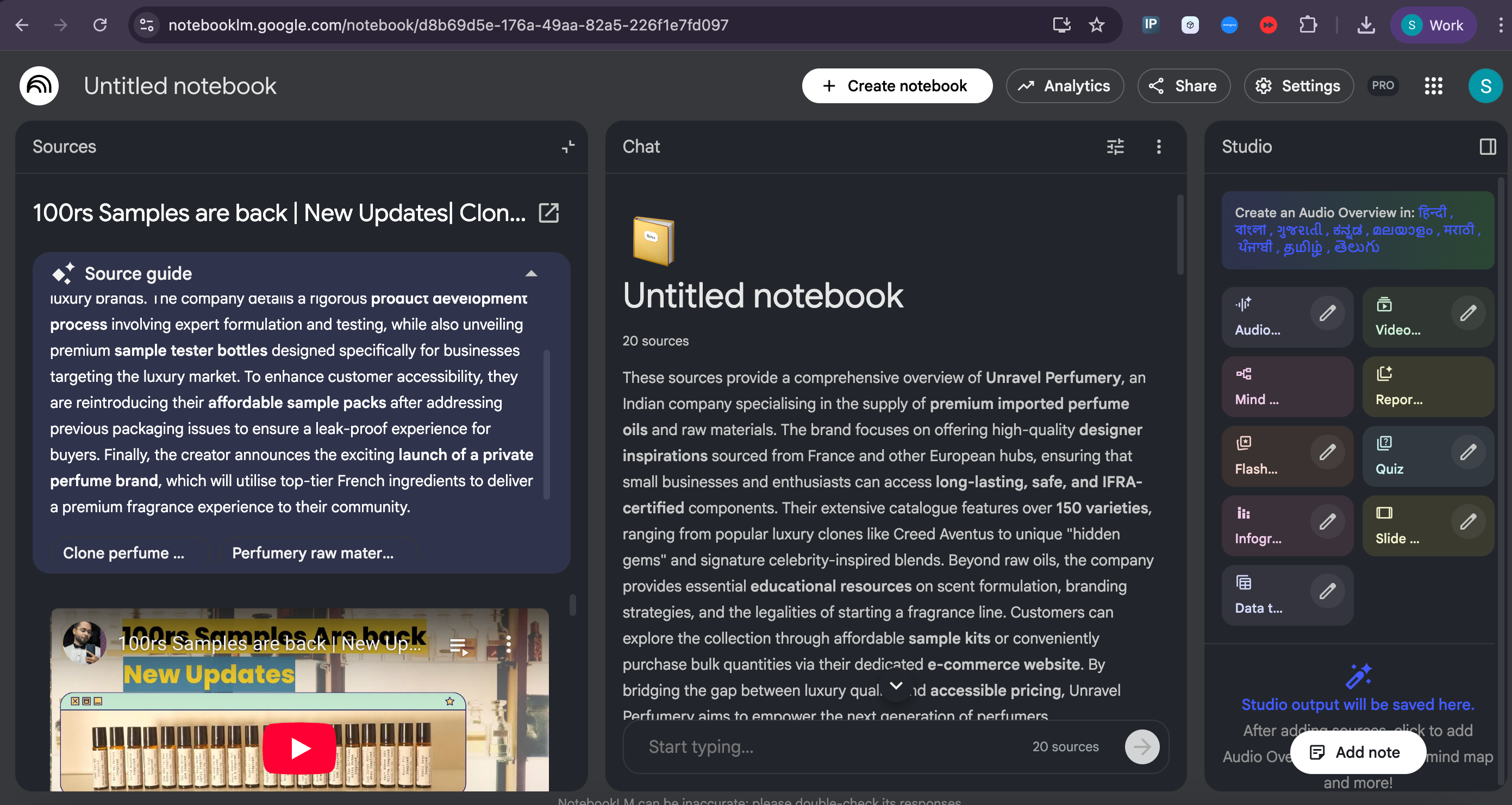 Notebook LM Analysis - Dashboard